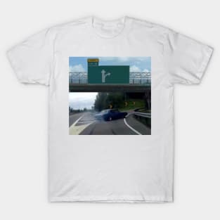 Left Exit 12 Off Ramp Meme T-Shirt